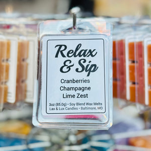 Relax & Sip - 3 oz Wax Melt Cubes