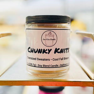Chunky Knits - 8 oz Jar Candle