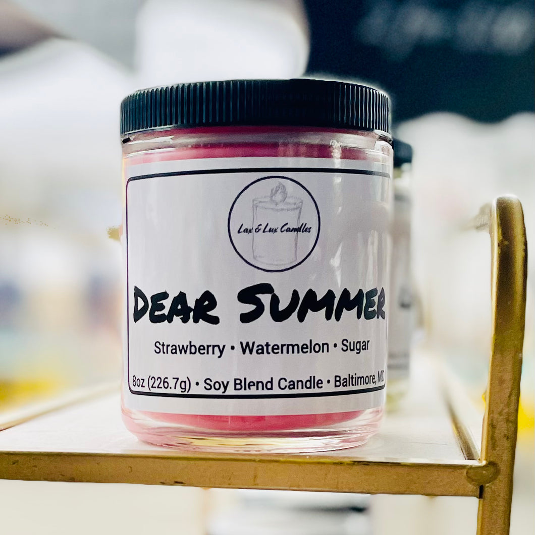 Dear Summer - 8 oz Jar Candle