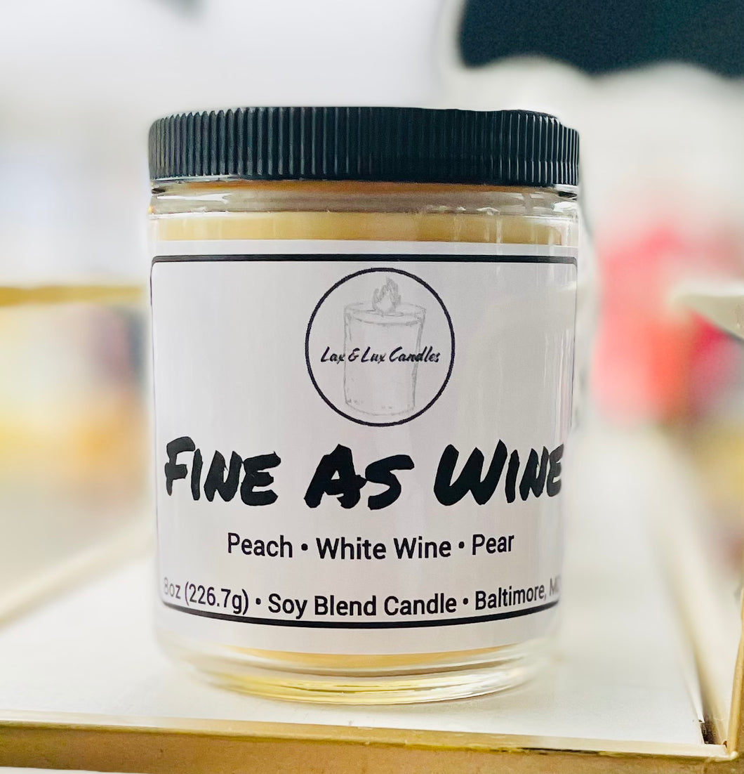 Fine as Wine - Jar Candle (8oz or 16oz)